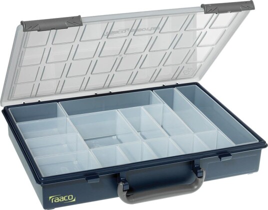 Raaco 136228 Sortimentboks 57 x 338 x 261 mm, 17 rom, Garasjeinnredning & oppbevaring