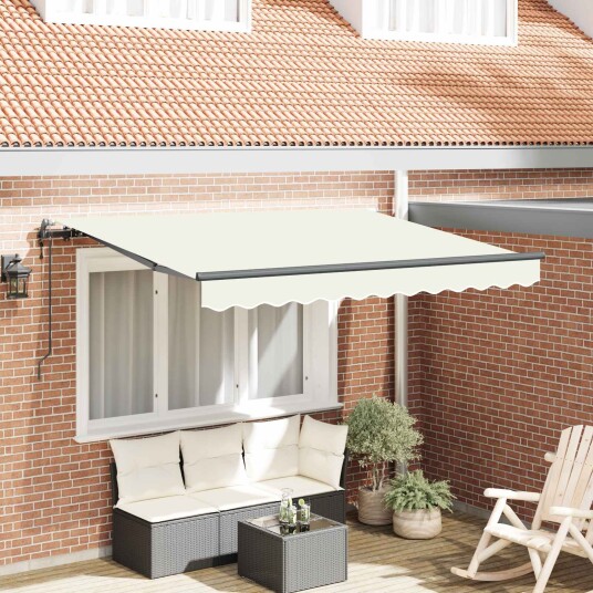 Innvendbar Markise Krem 250 x 200 cm stoff