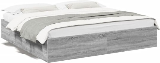 Sengeramme grå sonoma 180x200 cm konstruert tre 8721102616365