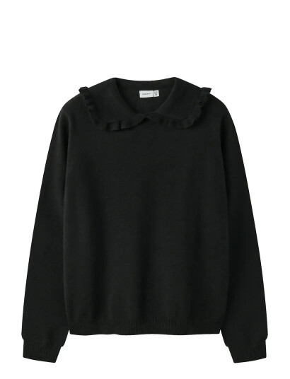 name it Nkfnelia Ls Knit Black 122-128