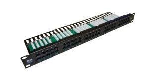 Alantec Pk007 Rj45 22/26 Svart Plastikk Rackmontering 1U