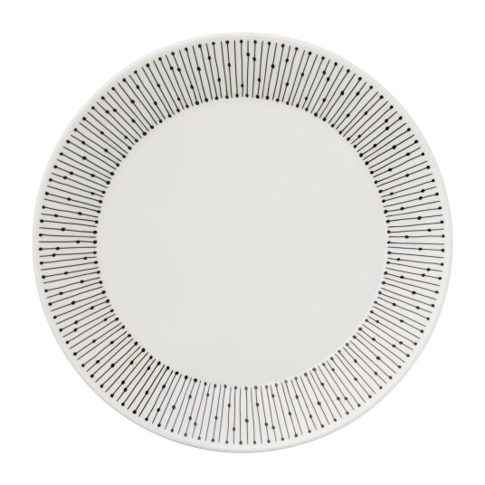 Arabia Mainio Sarastus tallerken Ø 19 cm Svart-hvit Arabia Mainio Sarastus tallerken Ø 19 cm Svart-hvit
