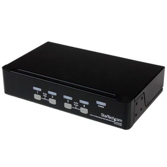 STARTECH 4 T 1U RACK MOUNT USB KVM SWITCH WITH OSD PERP