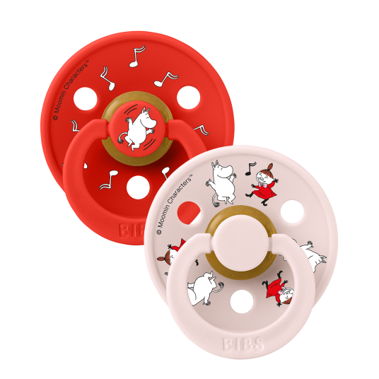 BIBS x Moomin Colour Latex Dancing   Candy Apple mix   Flere størrelser