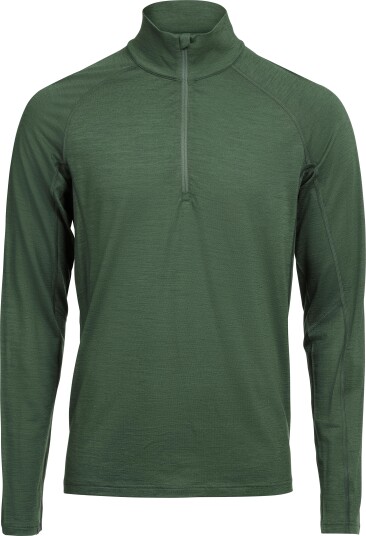 Lundhags Men"s Gimmer Merino Light 1/2 Zip Thyme Green XXL