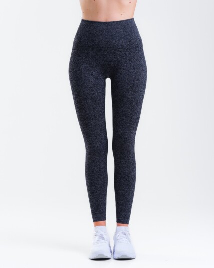 LEVITY Essential Seamless Tights Dark Grey Marl - XS