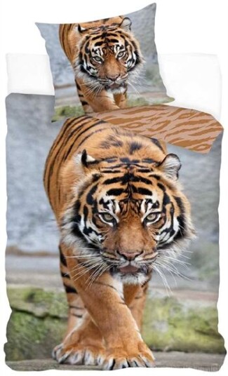 Licens Sengetøy - Tiger motiv - 150x210 cm - 100% bomull Licens Sengetøy - Tiger motiv - 150x210 cm - 100% bomull