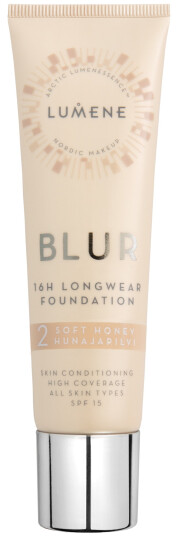 Lumene 16H Blur Foundation #2 Soft Honey 30 ml med SPF 15