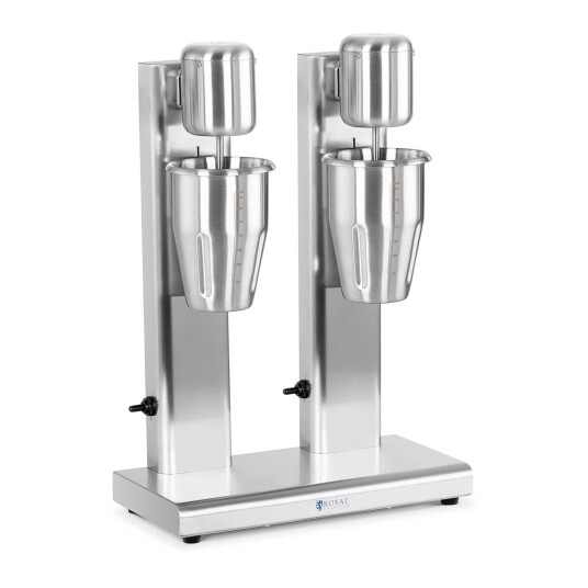 Royal Catering Milkshake-maskin - dobbel - 2 x 1 L - 15.000 o/min - Rustfritt stål 10011998