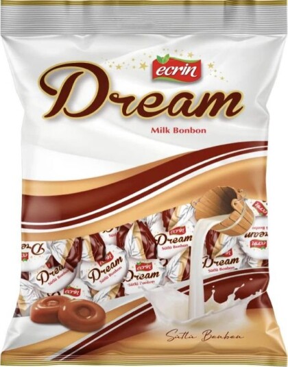 Ecrin Dream Milk Bonbon Karamellsukkertøy med Melkesmak 250g Ecrin Dream Milk Bonbon Karamellsukkertøy med Melkesmak 250g