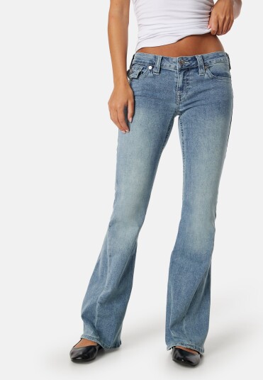 True Religion Joey Low Rise Flare Peak Spot 30