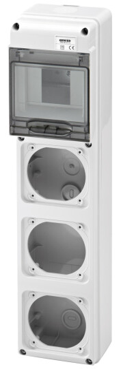 Gewiss Q-DIN 4-moduler 3x uttak 16/32A GW68001 Gewiss Q-DIN 4-moduler 3x uttak 16/32A GW68001