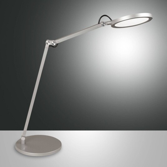 Fabas Luce LED skrivebordslampe Regina dimbar Aluminium / grå / sink Arbeidsrom / kontor Metall Moderne Fabas Luce LED skrivebordslampe Regina dimbar Aluminium / grå / sink Arbeidsrom / kontor Metall Moderne