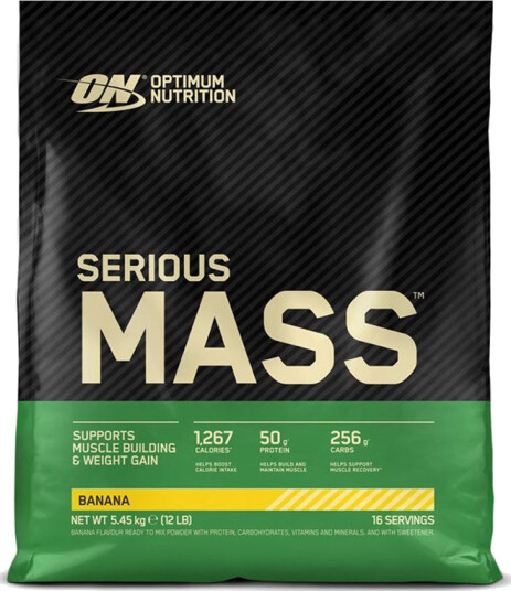 Optimum Nutrition Serious Mass Gainer, 5455 g BANANA Optimum Nutrition Serious Mass Gainer, 5455 g BANANA