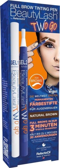 Refectocil Beautylash Full Brow Tinting Pen Two Go Natural Brown