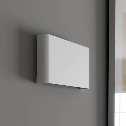 Euluna Vegglampe Haga av metall, up & down, hvit