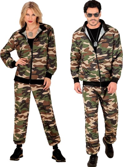 Widmann Unisex Kamuflasje/Militær Grilldress til Voksen X Large