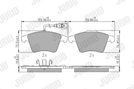 Bremseklosser JURID 573391J Bremseklosser JURID 573391J