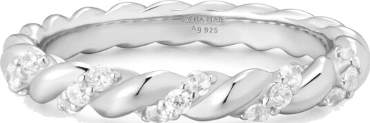 Pan Jewelry ANIA HAIE SILVER SPARKLE TWISTED RING R075 01H 56