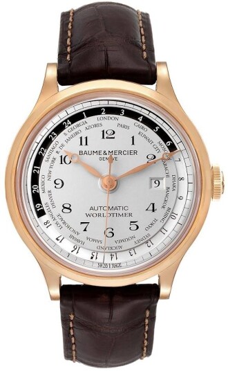 Baume & Mercier Herreklokke MOA10107 CAPELAND Hvit/Lær Ø44 mm Baume & Mercier Herreklokke MOA10107 CAPELAND Hvit/Lær Ø44 mm