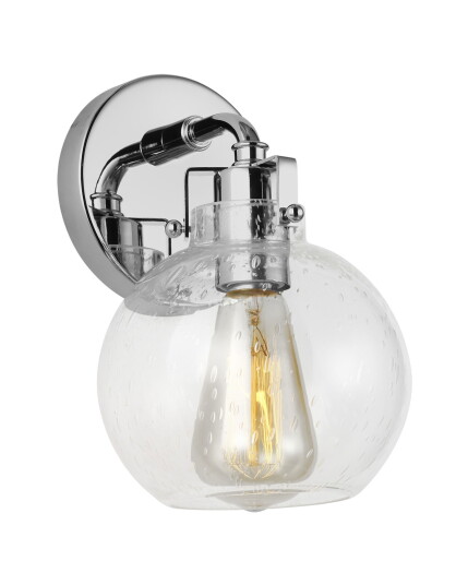 Visual Comfort Clara 1   Light Sconce Chrome
