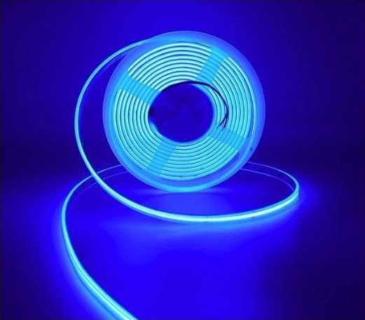 V Tac Led Cob Stripe 10W/M 320 Led/M 24V Blått Lys Ip67 5 Meter Rull