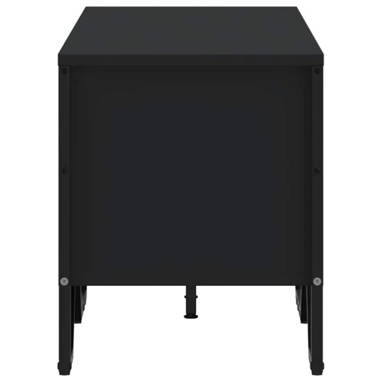TV-benk svart 122x34x41 cm konstruert tre 848569