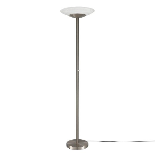 Lindby LED-uplight Ragna med dimmer, matt nikkel Lindby LED-uplight Ragna med dimmer, matt nikkel