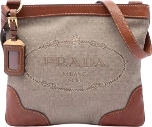 Prada Vintage Dame Pre owned Beige ONE SIZE, Prada Vintage Dame Pre owned Beige ONE SIZE,