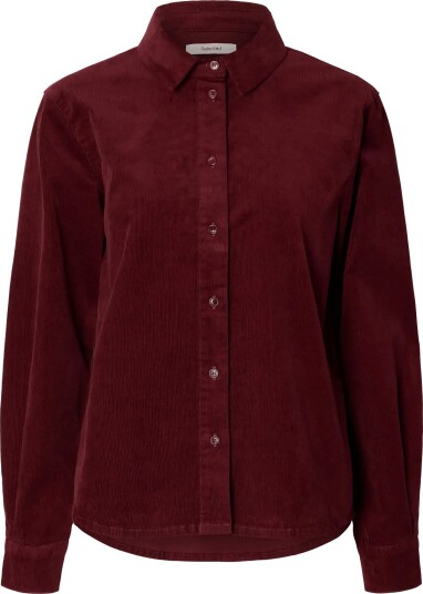 Selected Slwruna Ls Regular Cord Shirt Noos - TAWNY PORT - 36