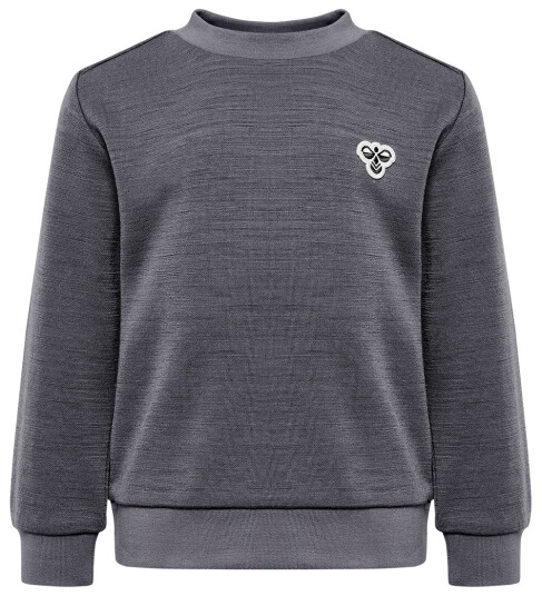 Hummel Dark Grey Melange Mini Ull Collegegenser Bee 98 Hummel Dark Grey Melange Mini Ull Collegegenser Bee 98
