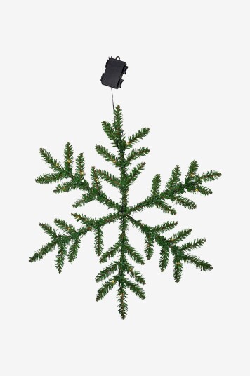 Star Trading   Krans Snowflake 63 cm Grønn