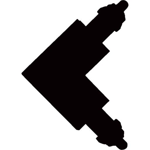 Halo Design - Halotrack Vinkel Connector Black