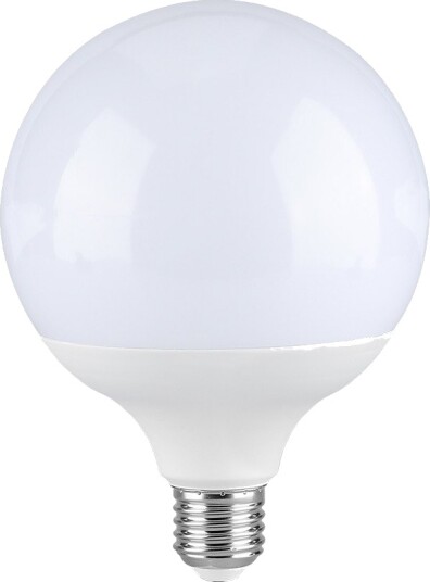 V Tac G120 VT 242 LED 22W E27 plastpære Cree chip 3000K 6 års garanti Kulør : Varm V Tac G120 VT 242 LED 22W E27 plastpære Cree chip 3000K 6 års garanti Kulør : Varm