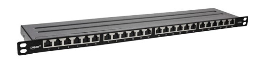 Inline 76824M Rj45 Cat6a Sort Rackmontering 0.5U 23 Mm