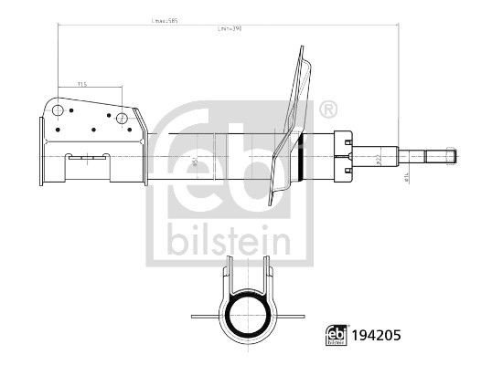 Støtdemper FEBI BILSTEIN 194205