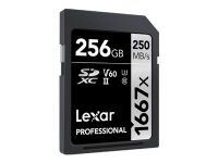 Lexar Professional - Flashminnekort - 256 GB - Video Class V60 / UHS-II U3 / Class10 - 1667x - SDXC UHS-II