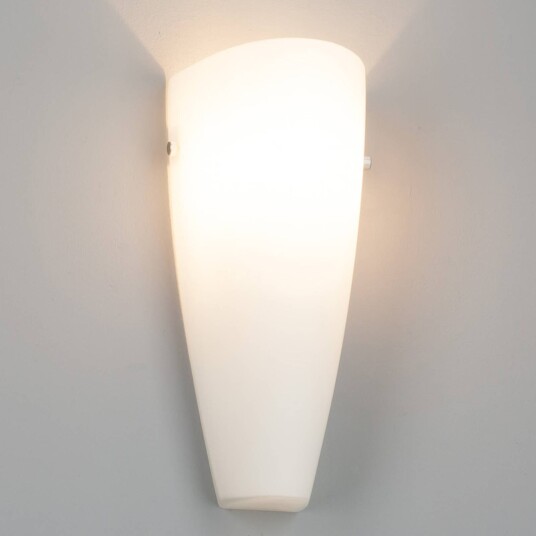Lindby Glassvegglampe Hermine i hvitt