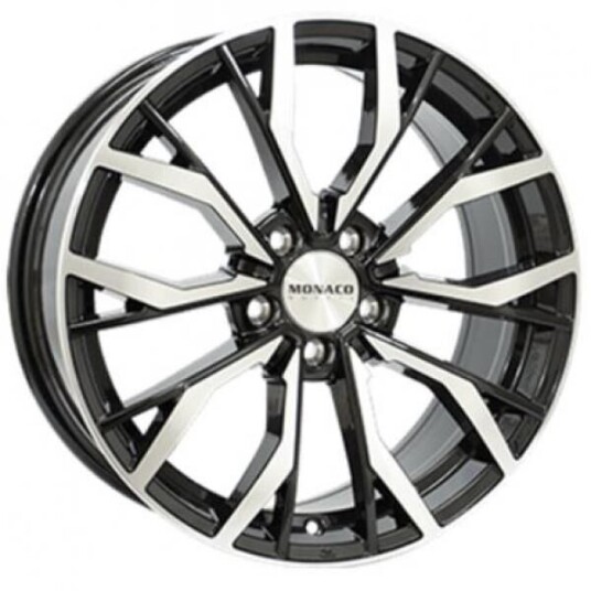 Monaco Gp5 Gloss Black Polished 8x19 5x108 ET45 B63.4
