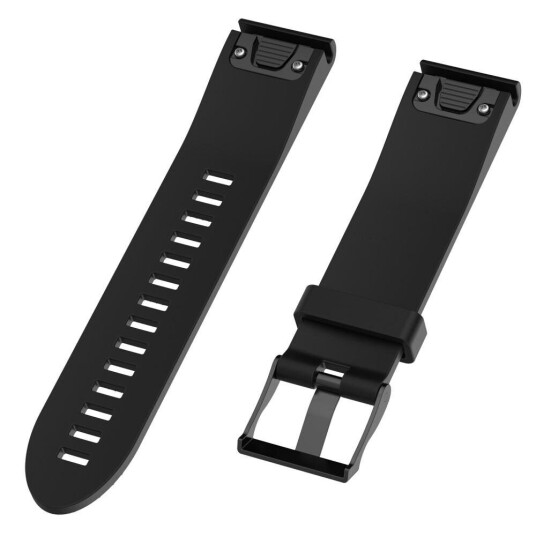 INCOVER Garmin Fenix 6s & 6s Pro / 5s & 5s Plus Riflet Silikon Reim med Pinner - Svart