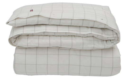 Lexington Hotel Light Flannel dynetrekk 220 x 220 cm Hvit-lysbeige