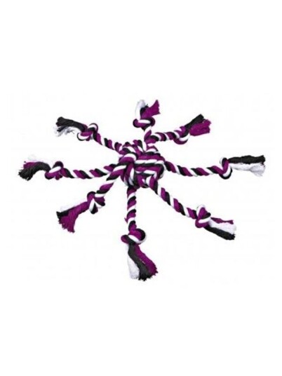 Trixie Rope Toy With Woven-In Ball 7 cm Assorted Colours