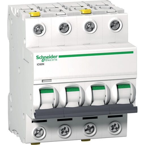 Schneider Electric Acti9 ic60n 4p 2a c miniature circuit breaker (3606480440755)