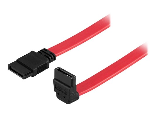 Deltaco 30 cm SATA/SAS-kabel med nedvinklet kontakt Deltaco 30 cm SATA/SAS-kabel med nedvinklet kontakt