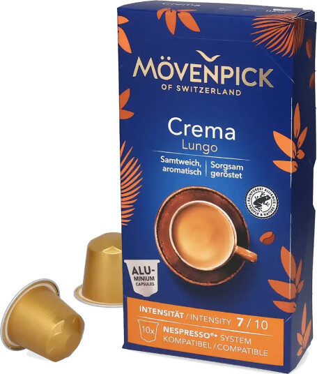 Mövenpick | Crema Lungo 10 kapsler til Nespresso®
