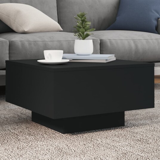 Salongbord svart 55x55x31 cm konstruert tre 836568