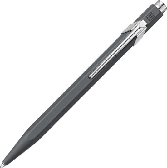 Caran D"ache Trykk-Kulepenn 849 Classic Line, Antrasitt, Strek: M, Strekfarge: Blå (849.495) – 1 Stk