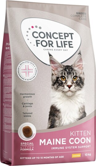 Concept For Life Tørrfôr Maine Coon Kitten Forbedret Oppskrift Ny Sparepakke 2 X 10 kg
