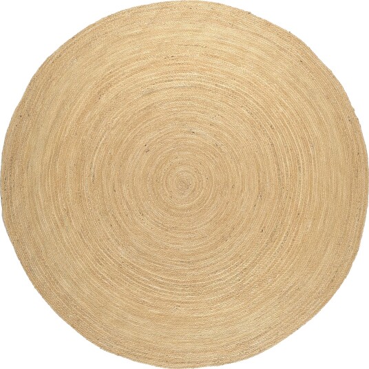 Rund jutematte Amasia natur Størrelse: Ø 240 cm Rund jutematte Amasia natur Størrelse: Ø 240 cm