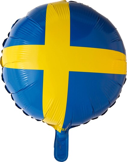 Hisab/Joker Folieballong Svenske Flagget 64551
